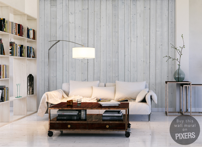 sofa in weißer wohnung - sofa in a loft apartment