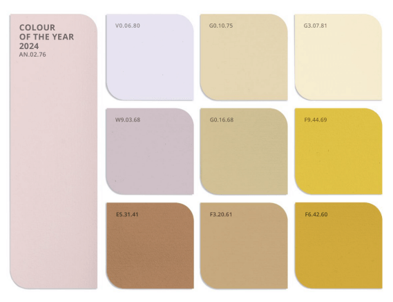 Colore dell'Anno 2024, Uplifting palette